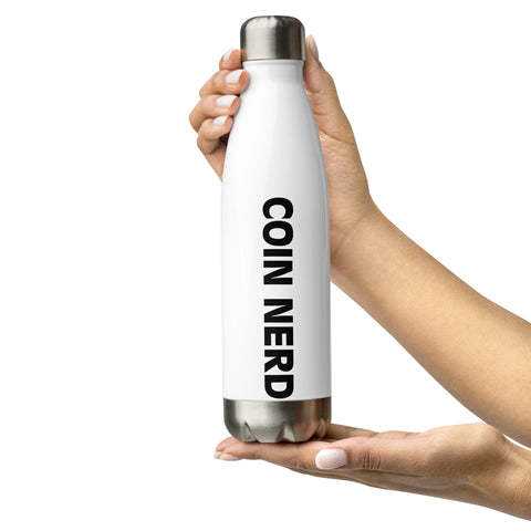 "Coin Nerd" Stainless steel water bottle
