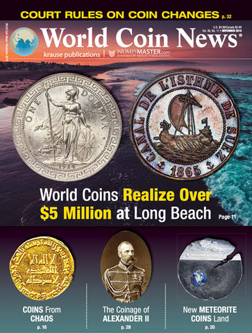 2019 World Coin News Digital Issue No. 11, November