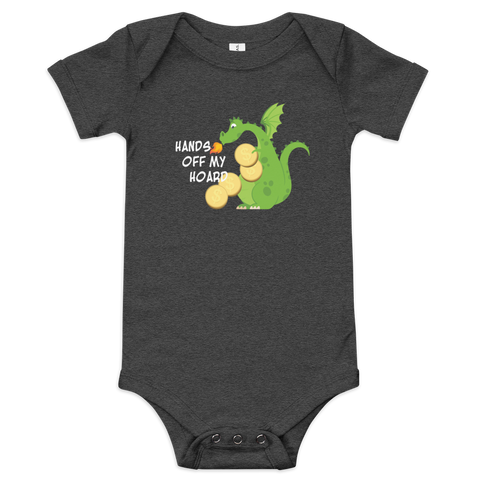 Hands off My Hoard Dragon Baby short sleeve one piece