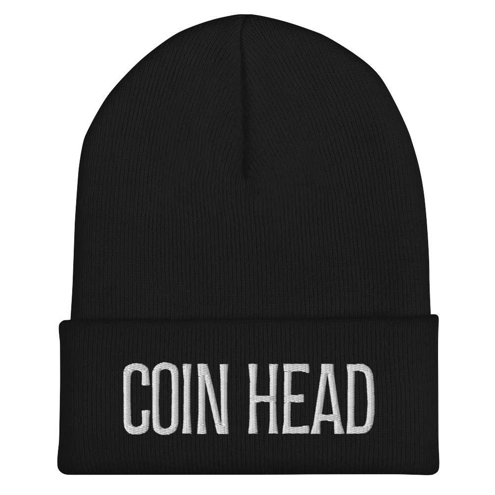 "Coin Head" Cuffed Beanie