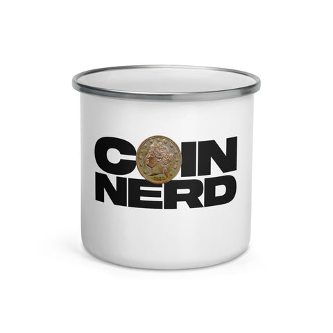 "Coin Nerd" Enamel Mug