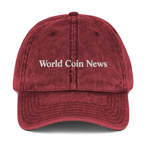 World Coin News Vintage Cotton Twill Cap