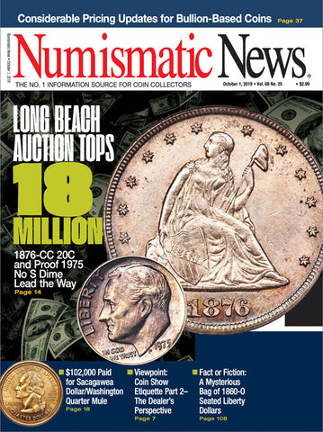 2019 Numismatic News Digital Issue No. 25, October 1