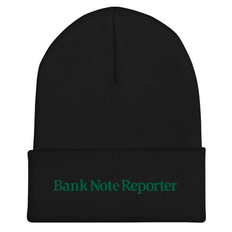 Bank Note Reporter Cuffed Beanie